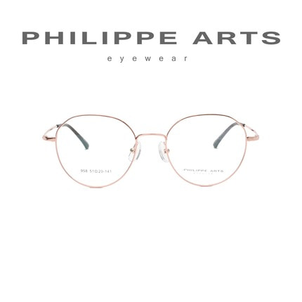 필립아츠 명품 안경테 958-C28 메탈테 라운드 남자 여자 패션 인기 안경