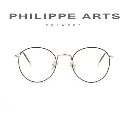 필립아츠 명품 안경테 1718099-C4 초경량 가벼운 얇은 메탈테 동글이 남자 여자 패션 안경