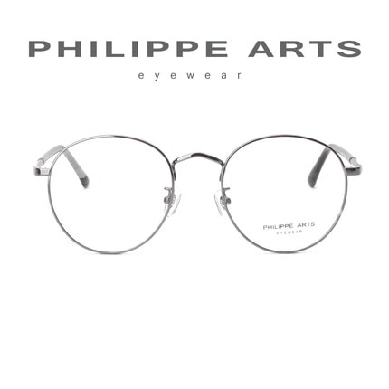 필립아츠 안경테 PA5005/D-C3 동그란 메탈테 남자 여자 패션 얇은 안경 국내제작