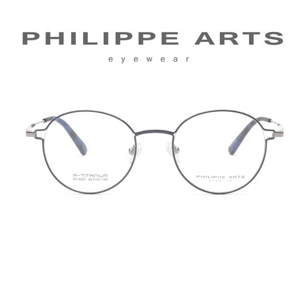 필립아츠 티타늄 안경테 ST5007-C3 IP도금 가벼운 동글이 남자 여자 패션 안경 얇은테