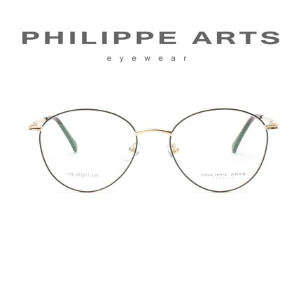 필립아츠 명품 안경테 176-C4-1 가벼운 동글이 얇은테 남자 여자 패션