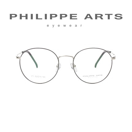 필립아츠 명품 안경테 373-C3-3 가벼운 초경량 라운드 패션 안경 남자 여자