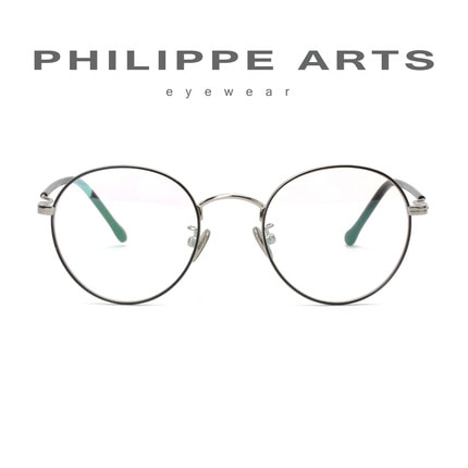 필립아츠 명품 안경테 1718024-C4 가벼운 동글이 메탈테 남자 여자 패션 안경