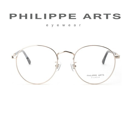 필립아츠 안경테 PA5005/D-C1 메탈 동글이 금테 남자 여자 가벼운 안경 얇은테 국내제작