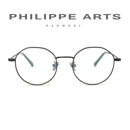 필립아츠 명품 안경테 1718050-C1 유니크한 라운드 메탈테 남자 여자 편안한 가벼운안경