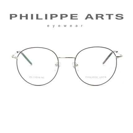 필립아츠 명품 안경테 255-C3-3  동글이 메탈테 남자 여자 패션 얇은 초경량 가벼운 안경