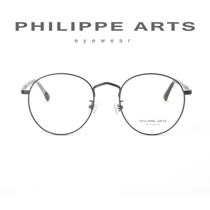 필립아츠 안경테 PA5005/D-C4 메탈 라운드 가벼운 패션 안경 남자 여자 국내제작
