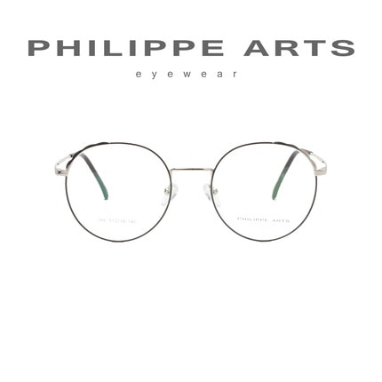 필립아츠 명품 안경테 386-C3-3 동글이 포인트 메탈테 가벼운 남자 여자 패션 안경