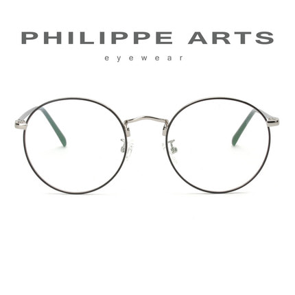 필립아츠 명품 안경테 1879-C2 가벼운 동글이 메탈테 심플한 남자 여자 패션 안경