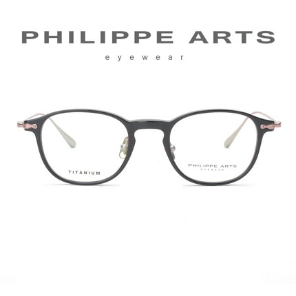 필립아츠 티타늄 안경테 MI6071-C01 초경량 가벼운 검정 뿔테 남자 여자 패션 핸드메이드