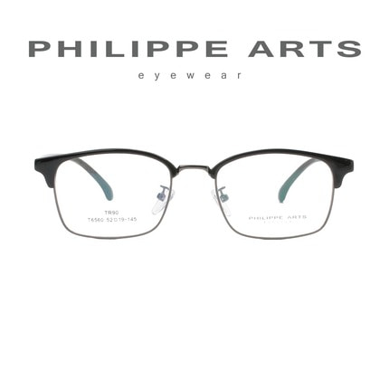 필립아츠 명품 안경테 T6560-C1 남자 여자 클래식 사각 하금테 패션 안경