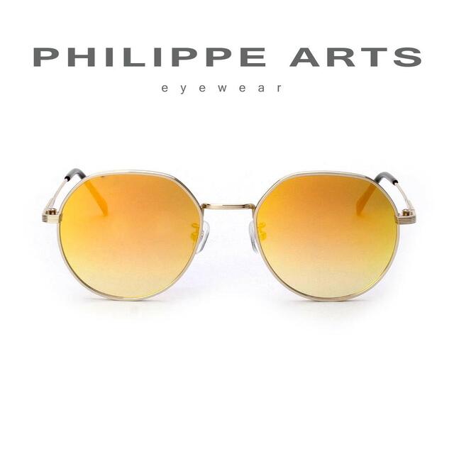 필립아츠 선글라스 PA5002DS C1 여자 동그란 미러 렌즈