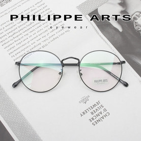 필립아츠 명품 안경테 1879-C1 가벼운 동글이 메탈테 심플한 남자 여자 패션 안경