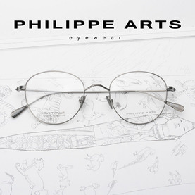 필립아츠 초경량 티타늄 안경테 IP도금 ST9076-C156 6g 얇은 라운드 패션 안경