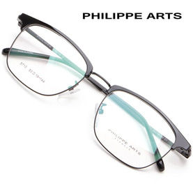 필립아츠 안경테 5710-C1 가벼운 사각 하금테 남자 여자 패션 안경