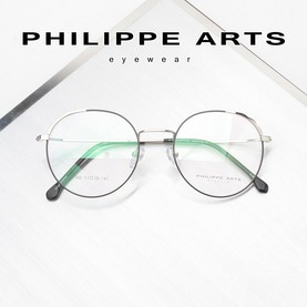 필립아츠 명품 안경테 386-C3-3 동글이 포인트 메탈테 가벼운 남자 여자 패션 안경