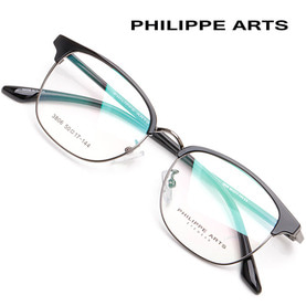 필립아츠 안경테 3806-C3 세련된 사각 하금테 멋스러운 패션 안경 남자 여자