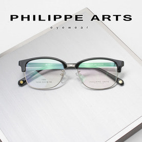 필립아츠 명품 안경테 T6358-C03 가벼운 하금테 남자 여자 편안한 데일리 패션 안경