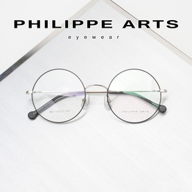 필립아츠 명품 안경테 957-C3 남자 여자 동글이 가벼운 편안한 데일리 패션 안경