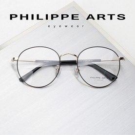 필립아츠 안경테 PA5005/D-C2 남자 여자 라운드 메탈테 가벼운 패션 안경 국내제작