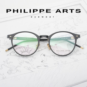 필립아츠 안경테 SE6059-C1 동그란 검정 뿔테 남자 여자 패션 안경