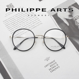 필립아츠 안경테 PA5004/D-C2 솔텍스 뿔테 동글이 가벼운 편안한 안경 남자 여자 패션 빅사이즈 국내제작