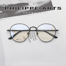 필립아츠 초경량 티타늄 안경테 IP도금 PA5030/D-C03 라운드 가벼운 안경 남자 여자 패션