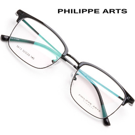 필립아츠 안경테 5613-C1 사각 하금테 남자 여자 패션 편안한 가벼운 안경