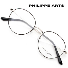 필립아츠 안경테 PA8002-C4 심플한 동글이 메탈테 가벼운 패션 안경 남자 여자 국내제작