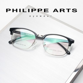 필립아츠 명품 안경테 00319-C03 사각 하금테 가벼운 패션 안경 남자 여자