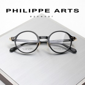 필립아츠 명품 안경테 SE6068-C1 블랙 라운드 뿔테 빈티지 패션 안경