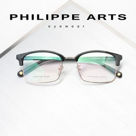 필립아츠 명품 안경테 00179-C2 가벼운 사각 하금테 패션 안경 남자 여자 편안한 오버사이즈