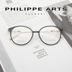 필립아츠 티타늄 안경테 SB9130-C1 IP도금 라운드 뿔테 패션 남자 여자 가벼운 안경 핸드메이드