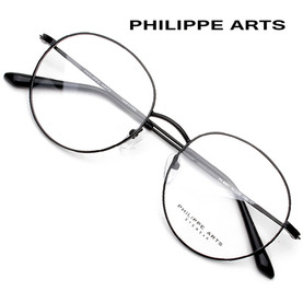 필립아츠 안경테 PA8003-C1 심플한 라운드 메탈테 남자 여자 학생 가벼운 패션 안경 국내제작