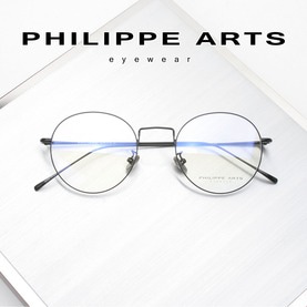 필립아츠 명품 안경테 52135-C1 남자 여자 초경량 가벼운 메탈테 라운드 패션 안경