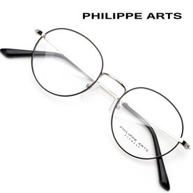 필립아츠 안경테 PA8001-C4 심플한 남자 여자 동글이 메탈테 가벼운 패션 안경 국내제작
