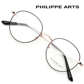 필립아츠 안경테 PA8002-C3 남자 여자 동글이 메탈테 가벼운 패션 안경 국내제작