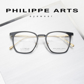 필립아츠 티타늄 안경테 SB9128-C4  IP도금 8g 가벼운 사각 남자 여자 패션 안경 핸드메이드