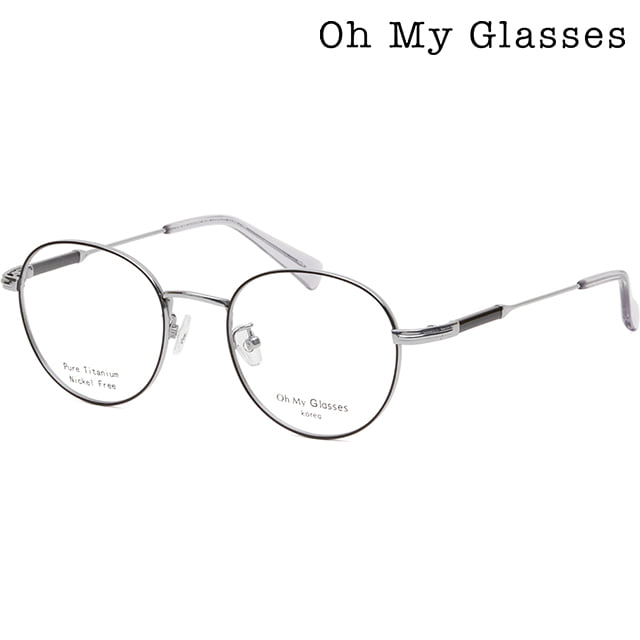 오마이글라시스 안경테 OMG0604TK D 원형 티타늄 초경량 남자 여자 가벼운안경