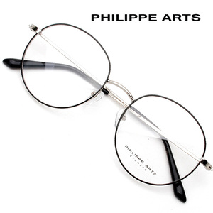 필립아츠 안경테 PA8003 C4 가벼운 동글이 메탈테 안경