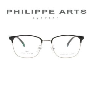필립아츠 안경테 T6569 C3 가벼운 데일리 하금테 사각 안경