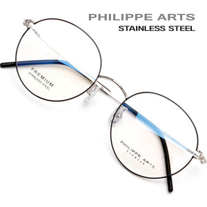 필립아츠 안경테 PA8016 C5 스테인리스 8g 초경량 고탄성 동글이 안경