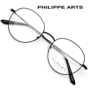 필립아츠 안경테 PA8006 C2 가벼운 동글이 메탈테 안경