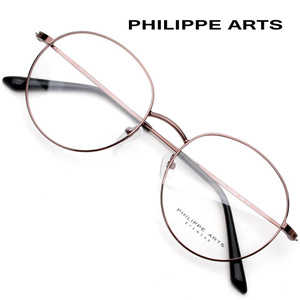 필립아츠 안경테 PA8003 C5 얇은 메탈테 라운드 안경국내제작