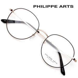필립아츠 안경테 PA8003 C3 얇은 메탈테 동글이 가벼운 안경