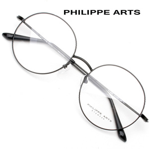 필립아츠 안경테 PA8005 C1 오버사이즈 편안한 동글이 안경 메탈테