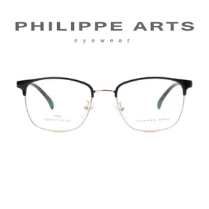 필립아츠 안경테 T6569 C2 가벼운 데일리 하금테 사각 안경