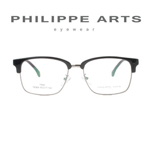 필립아츠 안경테 T6369 C1 가벼운 사각 하금테 오버사이즈 안경
