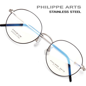 필립아츠 안경테 PA8016 C11 스테인리스 8g 가벼운 안경 고탄성 동글이