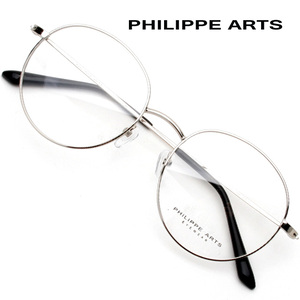 필립아츠 안경테 PA8003 C7  얇은 메탈테 라운드 안경